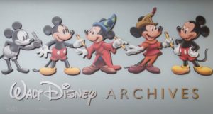 Walt Disney Archives Sign with Mickey Mouse